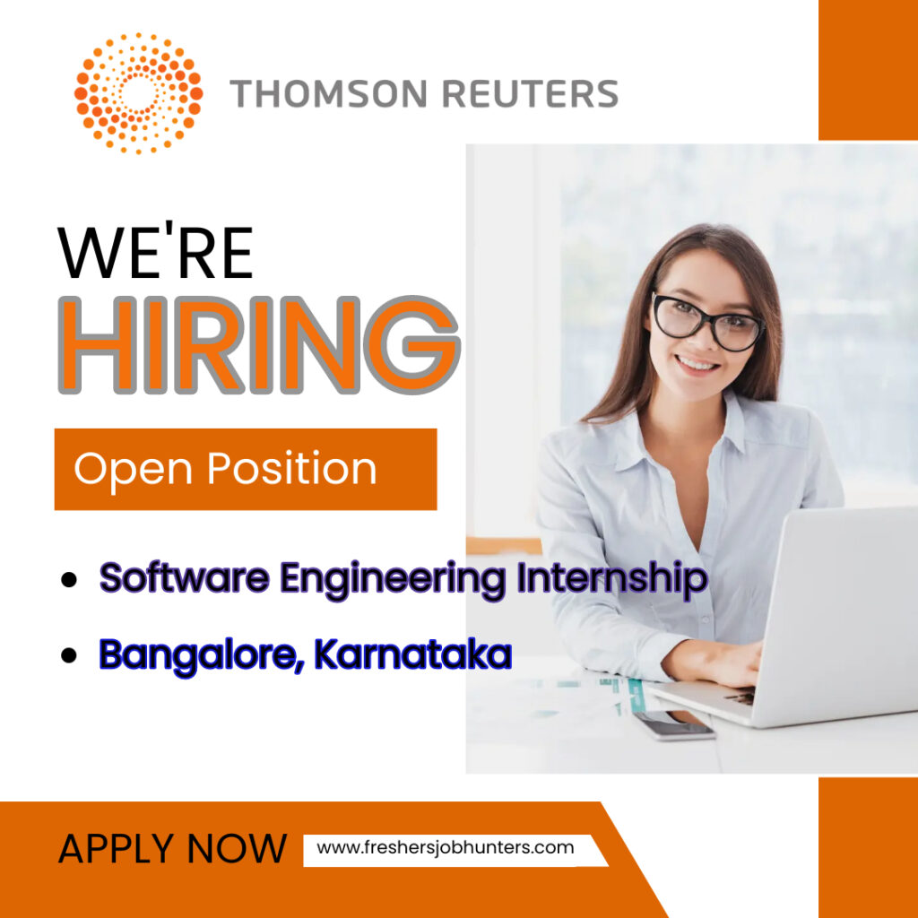 Thomson Reuters | Internship offer for Freshers | Apply Now