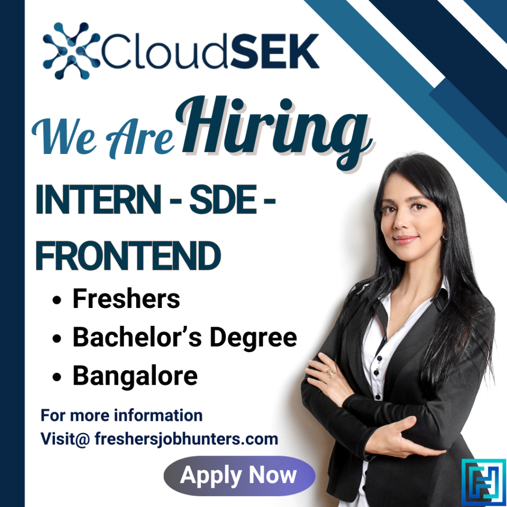 Freshers job - CloudSEK